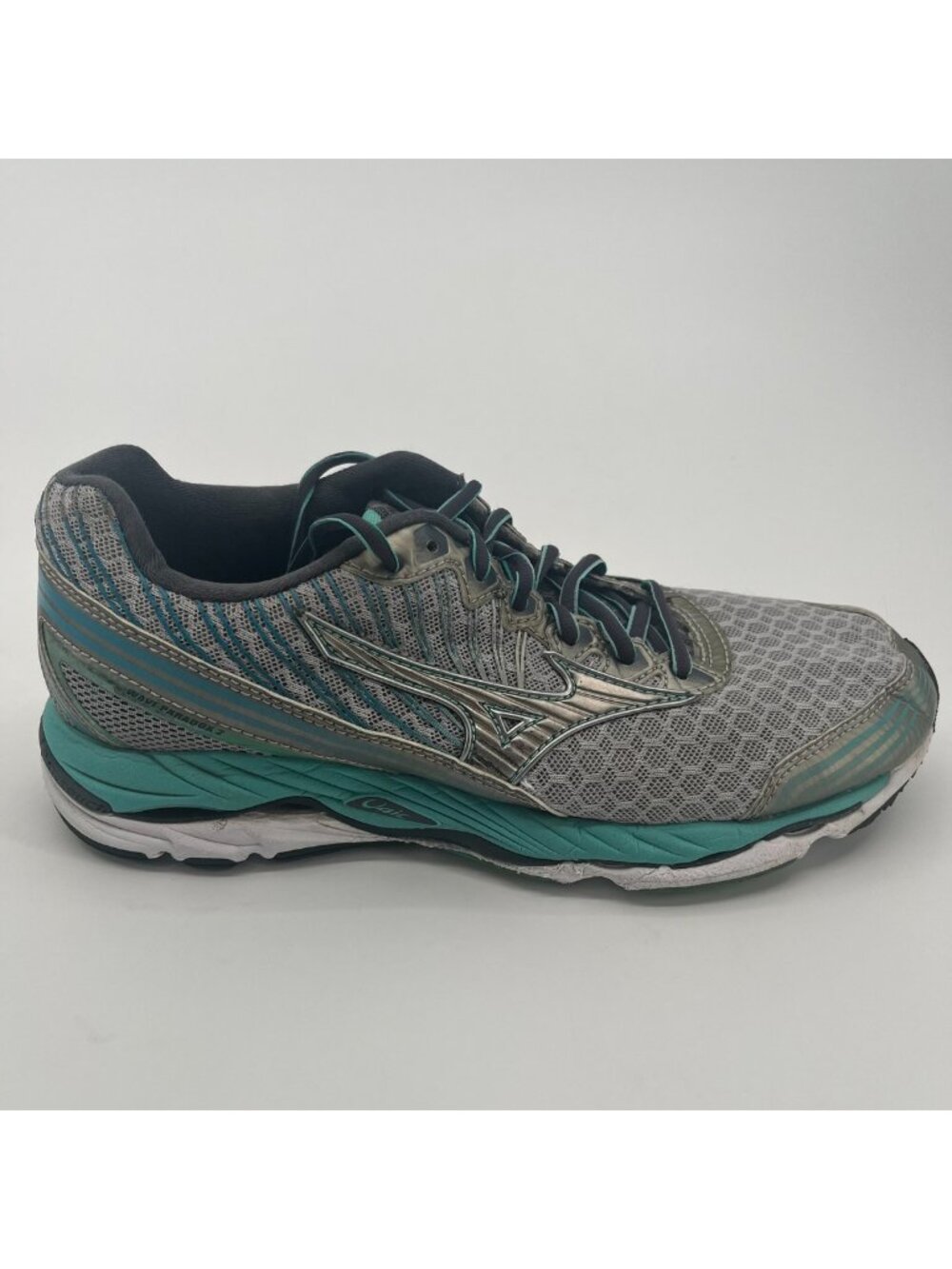 Mizuno Wave Paradox 2 Womens Size 9 Gray Blue Athletic Running Shoes Sneakers